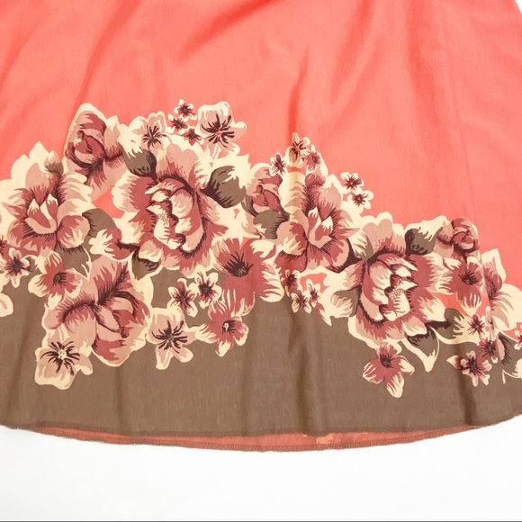 Patagonia Kamala Ruffle Tank Organic Cotton Dress: Coral Floral - Picture 4 of 8